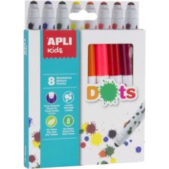 Набір маркерів Apli Kids Dots 8 кольорів 16805