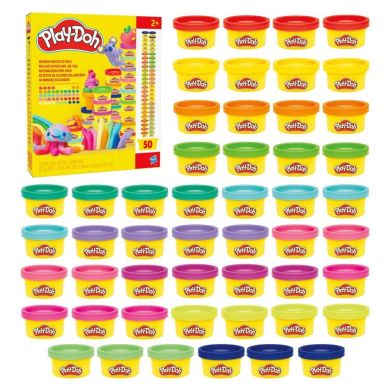 Набір маси для ліплення Райдужні сюрпризи 50 баночок Play-Doh G1761