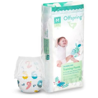 Підгузки-трусики Offspring® розмір M, 6-11 кг, 42 шт, Цифри DP-OI-FAP-M42P-FFG, M