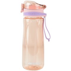 Пляшечка для води з трубочкою, 600 мл, рожева KITE K22-419-01, Рожевий