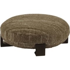 Пуф манговое дерево/шерсть 80&times;30 см, коричневый MILENA POMAX 41316-BRO-15