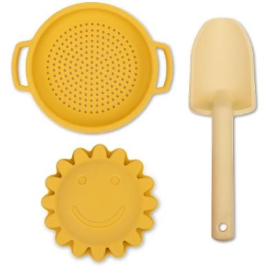 Силиконовый пляжный набор с ведром, лопатой, ситом и 1 формой Solmate Swim Essentials 2025SE769