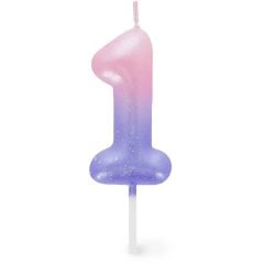 Свеча для торта Happy Birthday Candle розовая &mdash; 1 Legami CNU0002