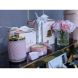 Свічка рожева аромат троянди+шарф і кришка з рожевою трояндою Cote noire HCG04