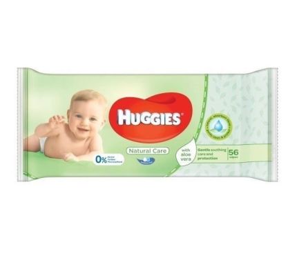 Упаковка влажных салфеток Huggies Natural Care 10 х 56 шт 61266378 5029053550152
