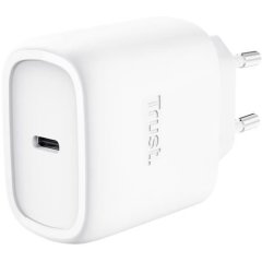 Зарядное устройство сетевое Trust Maxo 45Вт, GaN, USB-C PD/PPS, белый 25522_TRUST