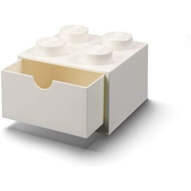 Чотирьохточковий білий контейнер висувна шухлядка Х4 Lego 40201735