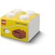 Чотирьохточковий білий контейнер висувна шухлядка Х4 Lego 40201735