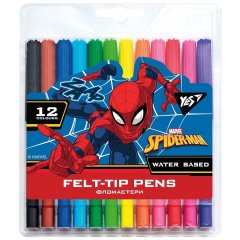 Фломастери 12 кольорів Marvel Spiderman YES 650478