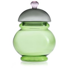 GLI SCACCHI JAR Банка зелено-сіра, h 25 см(скло) IVV 9231.1