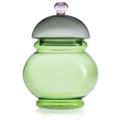 GLI SCACCHI JAR Банка зелено-сіра, h 25 см(скло) IVV 9231.1