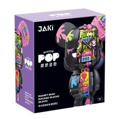 Конструктор JAKI серії Кіберпанк ведмедики МАГНІТНИЙ ВАЙБ (чорний) JK6250-1