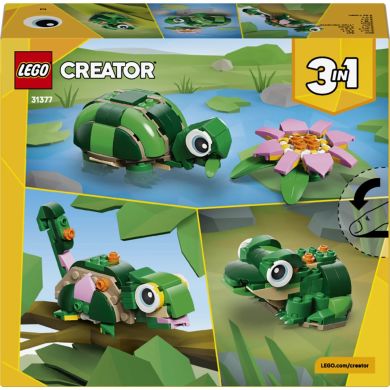 Конструктор LEGO Creator Черепаха с цветком водяной лилии 31377