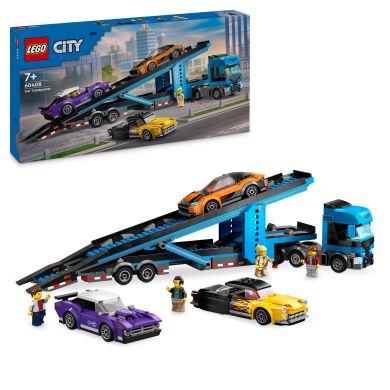 Конструктор Грузовик-транспортер со спортивными авто LEGO City 60408