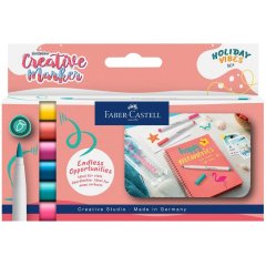 Маркер Holiday Vibes, набор 6 цветов "B" в блистере (507, 521, 533, 543, 556, 528) 161013