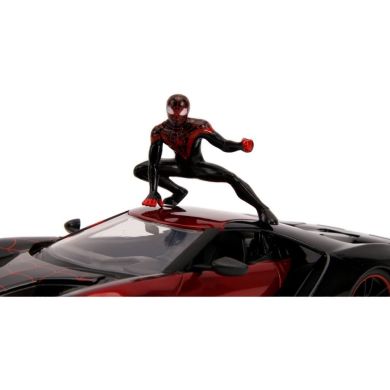 Машина металлическая Jada Марвел Человек-Паук Форд GT 2017 + фигурка Майлза Моралеса 1:24 253215008