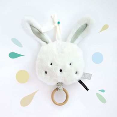 Музична іграшка-мобіль Doudou Кролик DC3332, Білий
