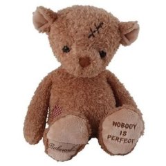 Мягкая игрушка Bukowski (Буковски) Мишка NOBODY IS PERFECT, 25см 7340031378352