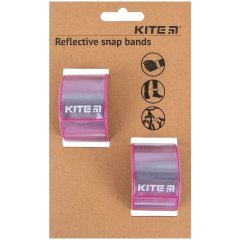 Набор браслетов светоотражающих, сиреневые Kite K23-108-4