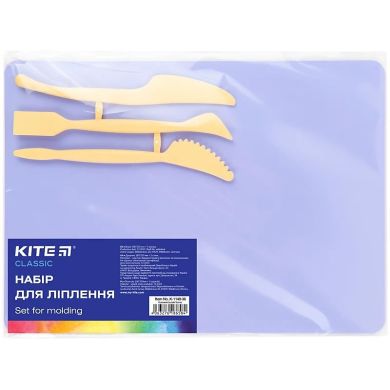 Набор для лепки (дощечка 180х250 мм+ 3стека), сиреневый.Kite Classic Kite K-1140-36