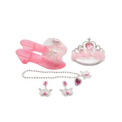 Набор для принцессы: украшения, корона из перьев и туфельки с перьями SP-X04-2