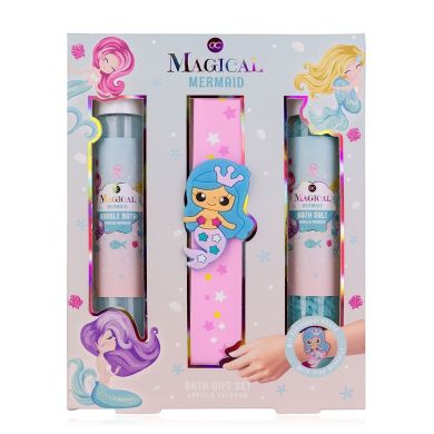 Набір для ванни MAGICAL UNICORN&MERMAID подар.кор.: піна для в 60 мл, сіль для ванни 80 г, браслет, 2 аром ACCENTRA 6059637