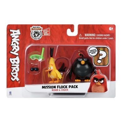 Набір колекційних фігурок Jazwares Angry Birds ANB Mission Flock Бомб та Чак ANB0008