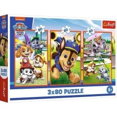Пазли 3x80 Paw patrol Собача банда 8000021101424