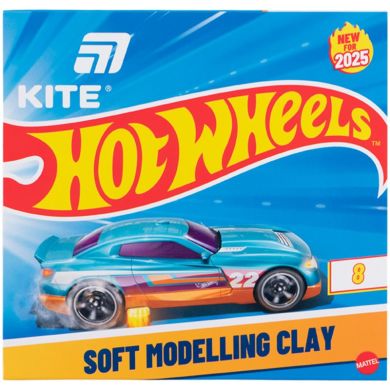 Пластилін восковий, 8 кольорів, 160 г. Hot Wheels Kite HW25-082