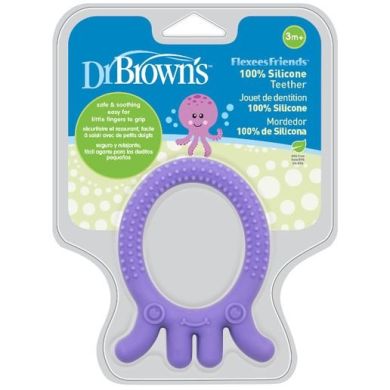 Прорізувач для зубів Восьминіг колір фіолетовий, Dr. Brown`s TE006-P2, Фіолетовий