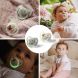 Пустышка анатомическая силиконовая 6-18 мес. бежевая зеленая BabyOno 1670/02