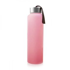 Скляна пляшка для води Everyday Baby 400мл із силіконовим захистом 10491, Рожевий