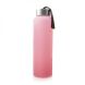 Стеклянная бутылка для воды Everyday Baby 400мл с силиконовой защитой 10491, Розовый