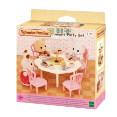 Стіл зі стільцями та набором для солодкої вечірки Sylvanian Families 5742