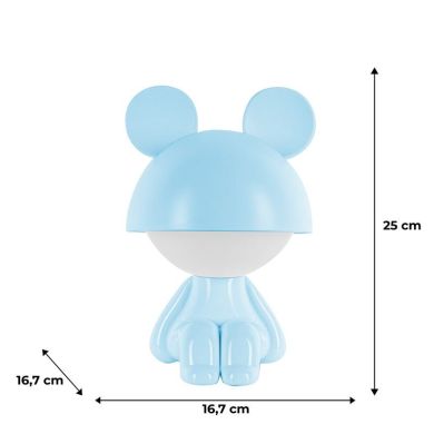 Світильник-нічник LED з акумулятором Cute Mouse, блакитний Kite K25-316-2-3