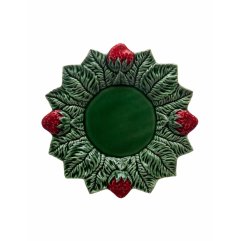 Тарелка Strawberries Bordallo Pinheiro 26 cm 65001243