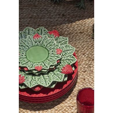 Тарелка Strawberries Bordallo Pinheiro 26 cm 65001243