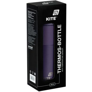 Термос з термодатчиком 450 мл, фіолетовий Kite K25-1227-3