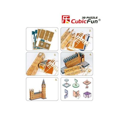Трехмерная головоломка-конструктор БИГ БЕН серия МС Cubic Fun MC087h