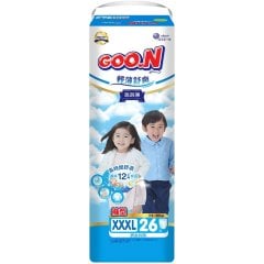Трусики-подгузники GOO.N Slim & Comfortable для детей 18-30 кг (размер 7(XXXL), унисекс, 26 шт) 21001095, XXL