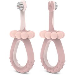 Детская зубная щетка с массажером от 0 до 2 лет, STAGE 1, розовая Suavinex 403013