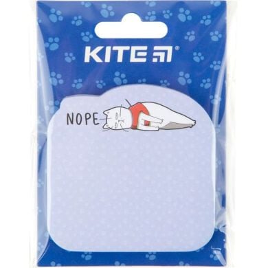 Блок бумаги с клейким слоем, 70х70мм, 50л, Nope cat K22-298-1