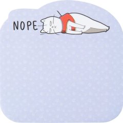 Блок бумаги с клейким слоем, 70х70мм, 50л, Nope cat K22-298-1