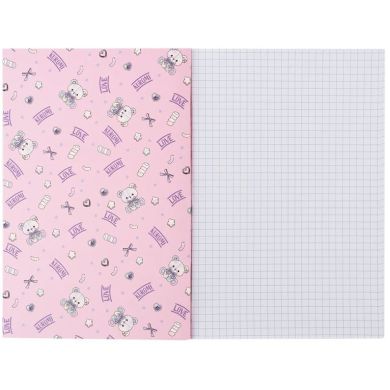 Блокнот м'яка обкладинка А5, 40 аркушів, клітинка, Hello Kitty-2 HK24-091-2