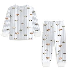Детская пижама с длинным рукавом из 100% pima коттона My Little Pie Velvet Blue 12/18 месяцев (80-86) PJ001