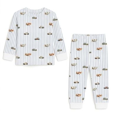 Детская пижама с длинным рукавом из 100% pima коттона My Little Pie Velvet Blue 12/18 месяцев (80-86) PJ001
