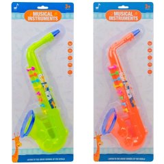 Іграшка саксофон 2 кольор., на планшетці 50,5*18*9 см Shantou 6811E