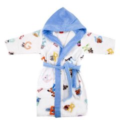 Халат детский ALFABETO, р-р M, цв.210 голубой 19446/AB00