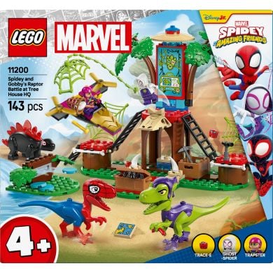 Конструктор Битва Паука и раптора Гобби в штаб-доме на дереве LEGO Spidey 11200