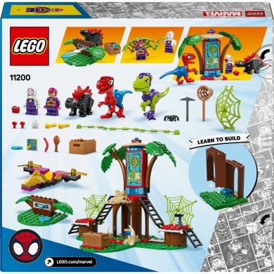 Конструктор Битва Паука и раптора Гобби в штаб-доме на дереве LEGO Spidey 11200